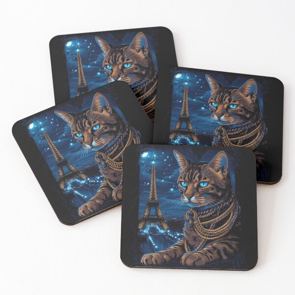 Item preview, Bengal Cat In Paris designed and sold by Nocturne  Paws.