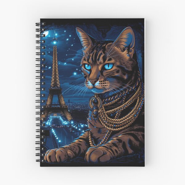 Item preview, Bengal Cat In Paris designed and sold by Nocturne  Paws.