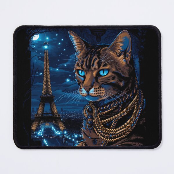 Item preview, Bengal Cat In Paris designed and sold by Nocturne Paws.