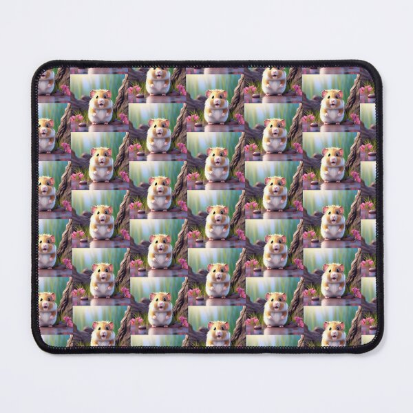 Item preview, hamster & flowers designed and sold by AmazingBackDrop.