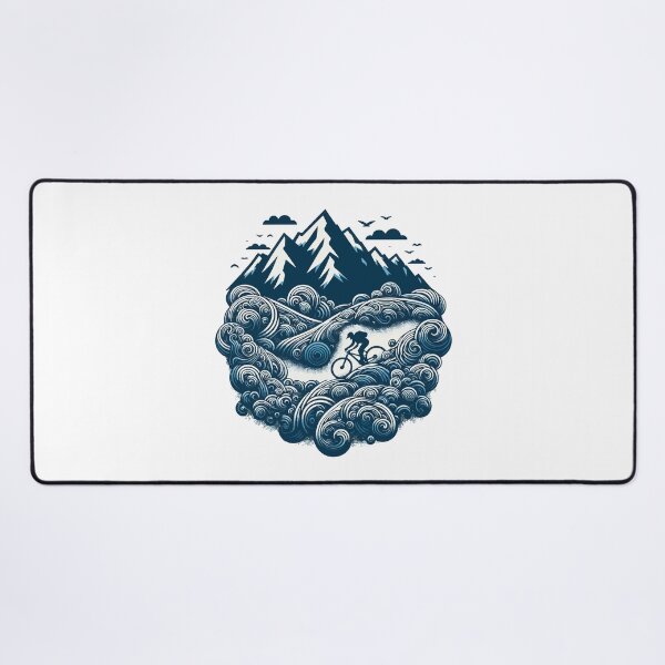 Item preview, Retro Vintage Downhill Mountain Biker designed and sold by TomFrontierArt.