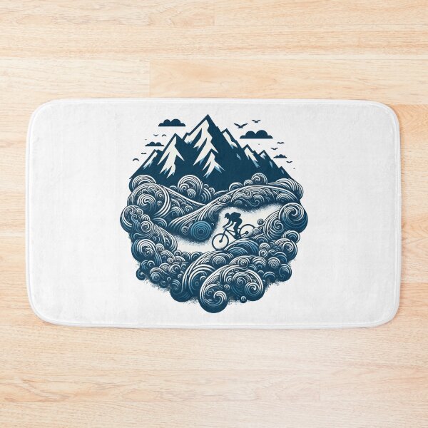 Item preview, Retro Vintage Downhill Mountain Biker designed and sold by TomFrontierArt.