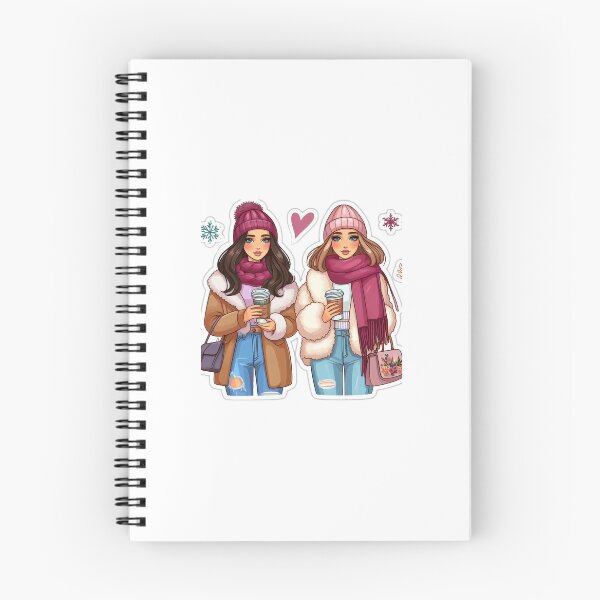 Item preview, Gleam Graphics winter cute sticker for girl cartoon cozy art designed and sold by naivnoia.