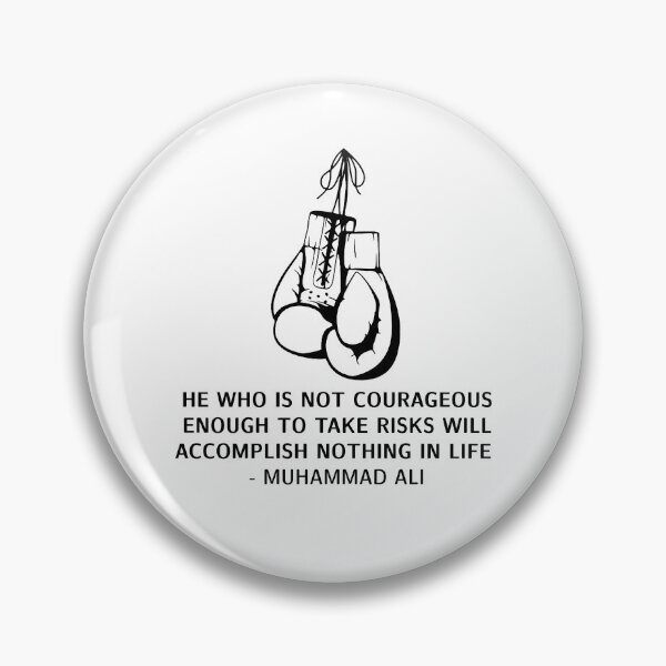 Item preview, Muhammad Ali Quote with Boxing Gloves designed and sold by ShopJoel.