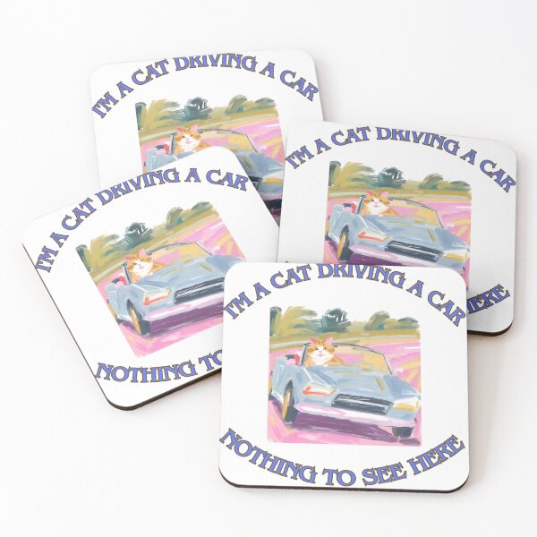 Item preview, I'm a cat driving a car 3 designed and sold by LorenzoArtZa.