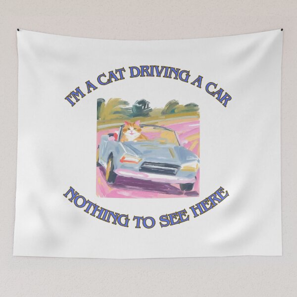 Item preview, I'm a cat driving a car 3 designed and sold by LorenzoArtZa.