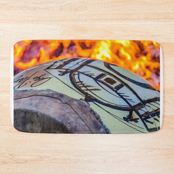 Item preview, Candombe drum being tempering at street, montevideo, uruguay designed and sold by DFLC Prints.