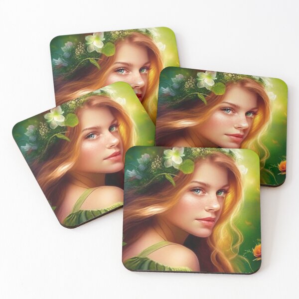 Item preview, Beautiful girl with the green color of shady designed and sold by MissCirce1993.