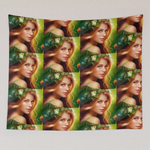 Item preview, Beautiful girl with the green color of shady designed and sold by MissCirce1993.