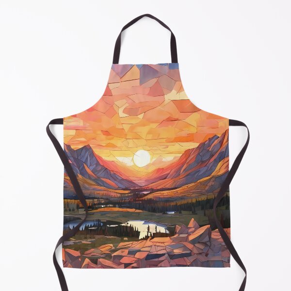 Item preview, Sunset Mosaic: Rocky Mountain Majesty designed and sold by purrfect pattern.
