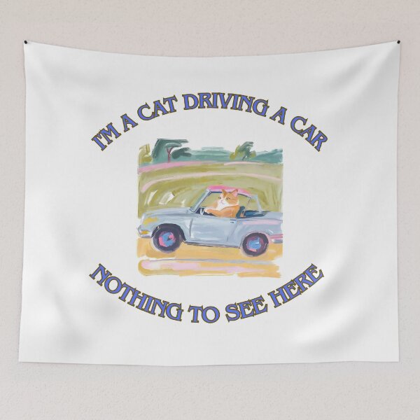 Item preview, I'm a cat driving a car 4 designed and sold by LorenzoArtZa.