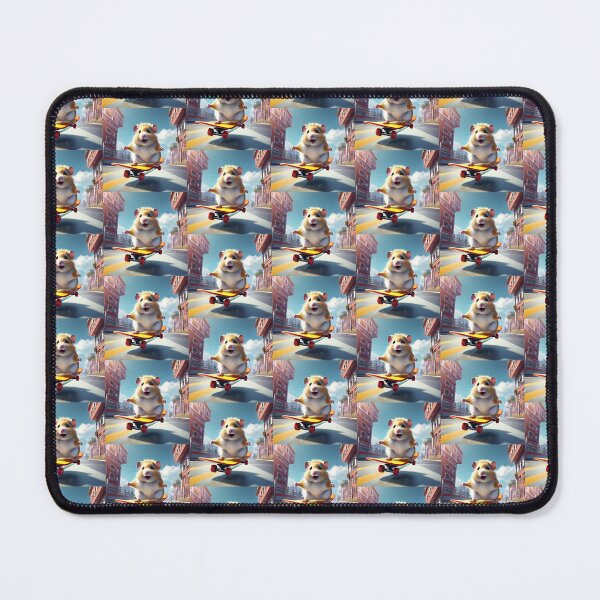Item preview, HAMSTER & SKATBOARD designed and sold by AmazingBackDrop.