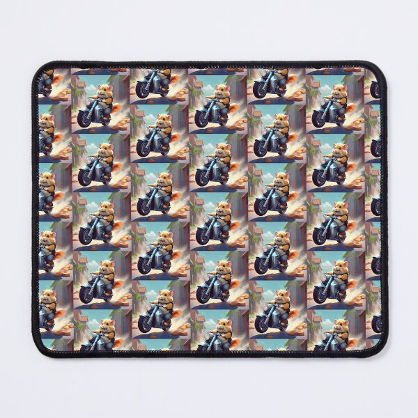 Item preview, HAMSTER & MOTORCYCLE designed and sold by AmazingBackDrop.