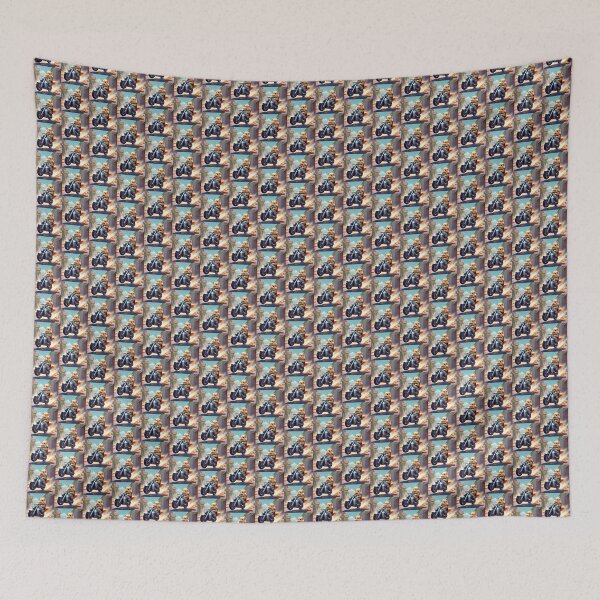 Item preview, HAMSTER & MOTORCYCLE designed and sold by AmazingBackDrop.