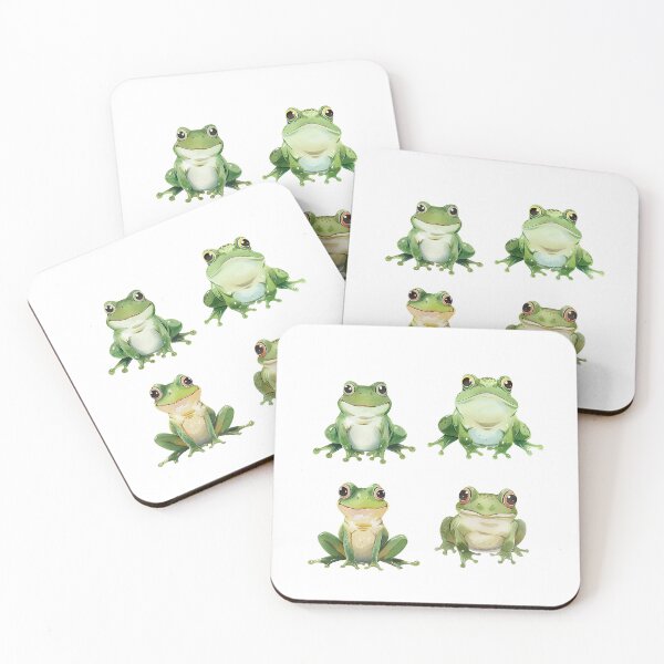 Item preview, Watercolor frogs pack | Frogs set | Watercolor toad | Frogs sheet | Toads set 4 designed and sold by Yaremchuk.