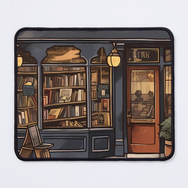 Item preview, Antique Library Bookshop designed and sold by Weirdanya.