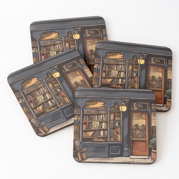 Item preview, Antique Library Bookshop designed and sold by Weirdanya.