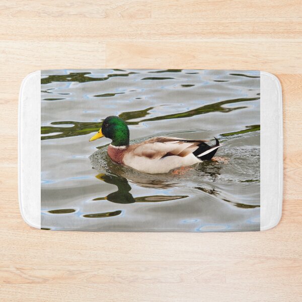 Item preview, Male Mallard with Reflections Swimming on a River designed and sold by Dorset Girl.