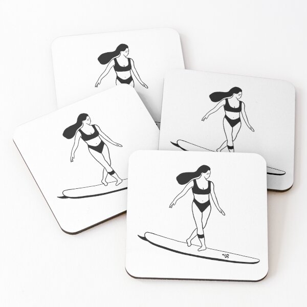 Item preview, Surfer Girl Peace Out designed and sold by atmosphereburns.