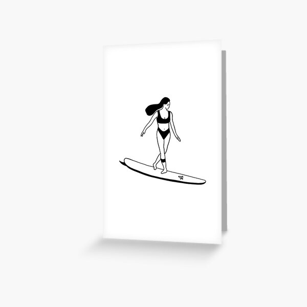 Item preview, Surfer Girl Peace Out designed and sold by atmosphereburns.