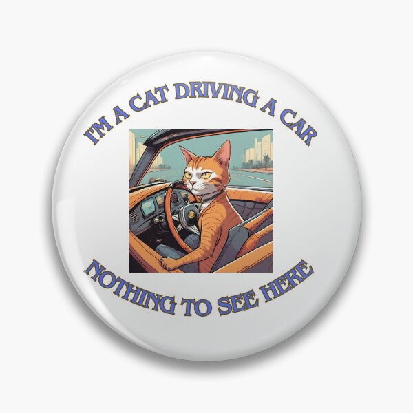 Item preview, I'm a cat driving a car 6 designed and sold by LorenzoArtZa.