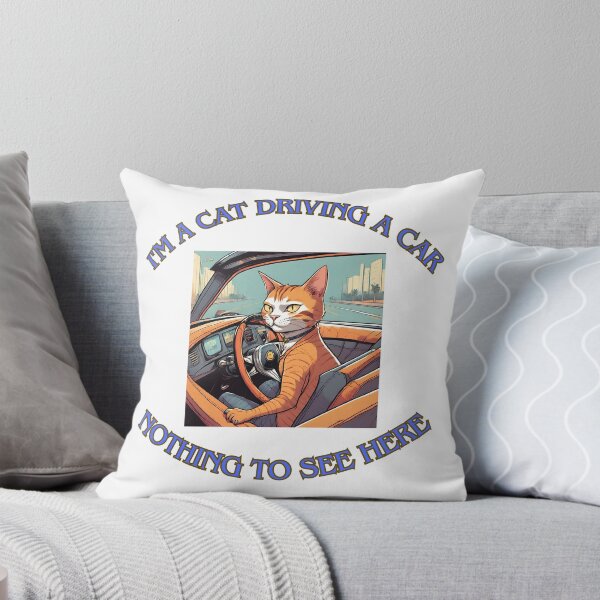 Item preview, I'm a cat driving a car 6 designed and sold by LorenzoArtZa.