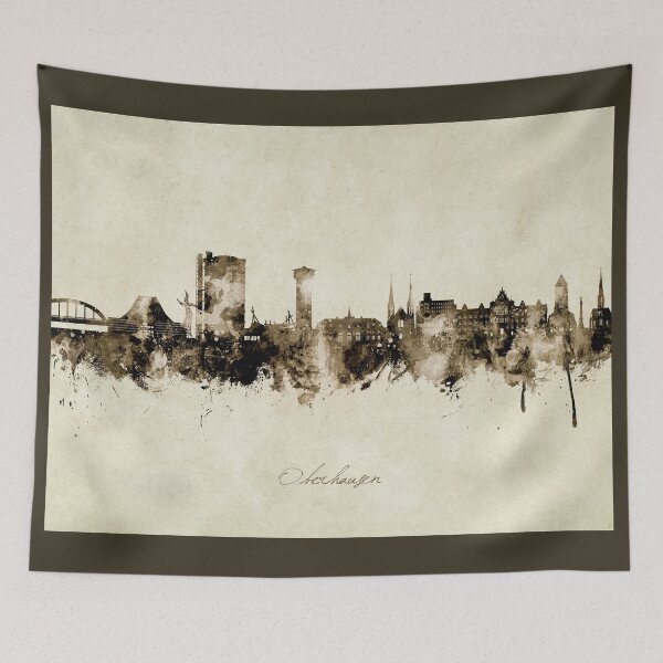 Item preview, Oberhausen Germany Skyline designed and sold by ArtPrints.