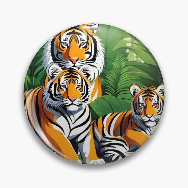Artikelvorschau, Wunderschöne Sumatra-Tigerfamilie im Dschungel des Amazonas-Waldes entworfen und verkauft von sportsimpact.