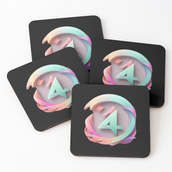 Item preview, Logo with the pastel color , no background, high quality, number 4 , number 9 logo that incorporates stylistic rendering adjectives such as sleek, modern, and futuristic, t designed and sold by thima shop.