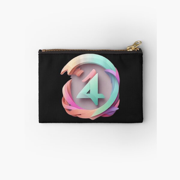 Item preview, Logo with the pastel color , no background, high quality, number 4 , number 9 logo that incorporates stylistic rendering adjectives such as sleek, modern, and futuristic, t designed and sold by thima shop.