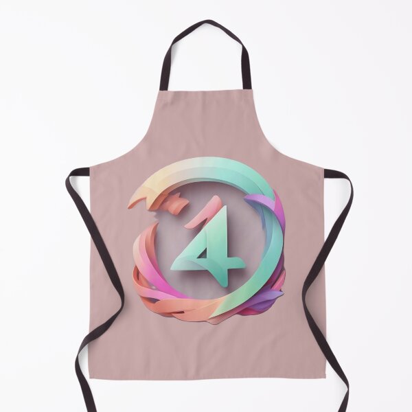Item preview, Logo with the pastel color , no background, high quality, number 4 , number 9 logo that incorporates stylistic rendering adjectives such as sleek, modern, and futuristic, t designed and sold by thima shop.