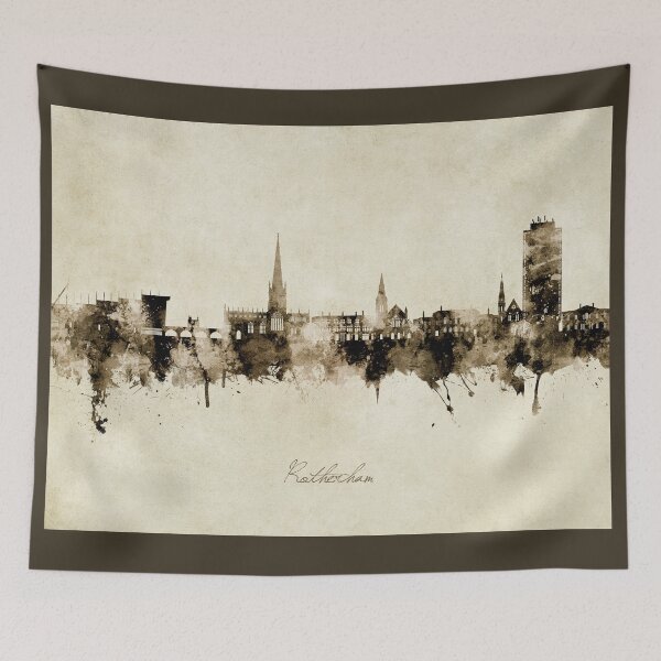 Item preview, Rotherham England Skyline designed and sold by ArtPrints.