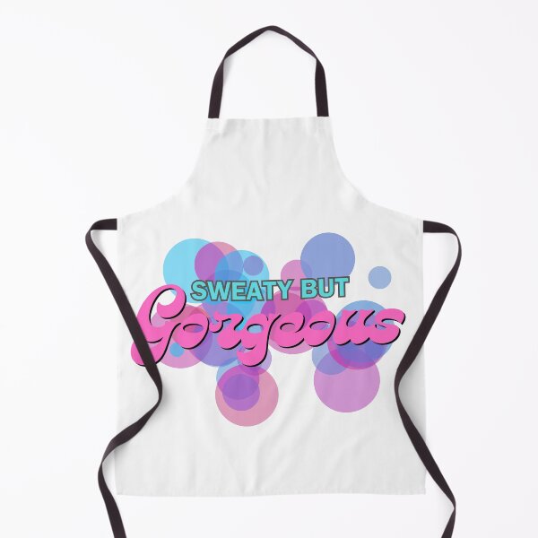 Item preview, Sweaty but gorgeous - dance / gym - happy stuff for happy times - blue / pink designed and sold by TheRubberOnion.