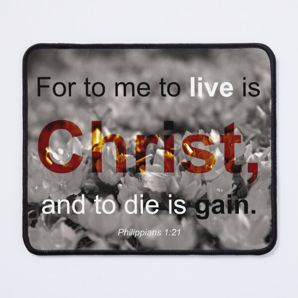 Item preview, Philippians 1:21 in English designed and sold by NBiblePosters.