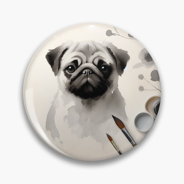 Artikelvorschau, Playful Pug Art entworfen und verkauft von PawspectCreate.