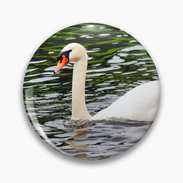Item preview, White Mute Swan Swimming on the River designed and sold by Dorset Girl.