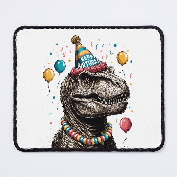 Item preview, Happy Birthday Party Dinosaur Tyrannosaurus designed and sold by TomFrontierArt.