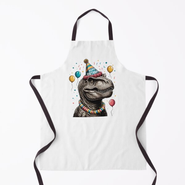 Item preview, Happy Birthday Party Dinosaur Tyrannosaurus designed and sold by TomFrontierArt.