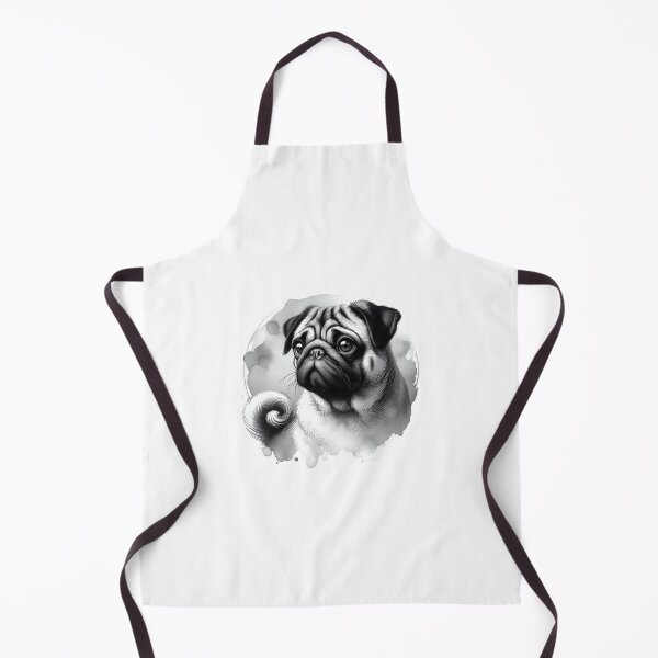 Item preview, Whimsical Pug Portrait designed and sold by PawspectCreate.