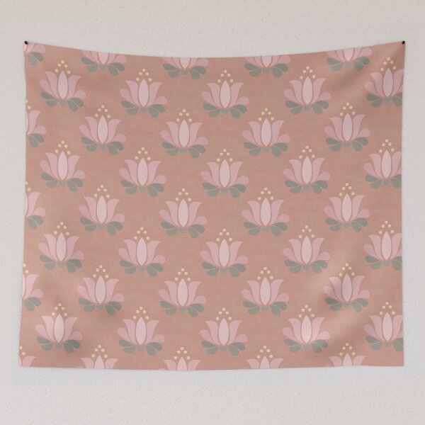 Item preview, calm lotus flowers in pink tone designed and sold by colorofmagic.