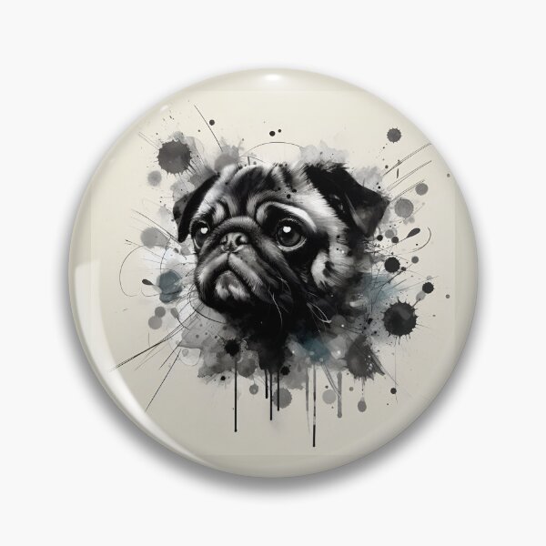 Artikelvorschau, Pug Illustration Magic entworfen und verkauft von PawspectCreate.