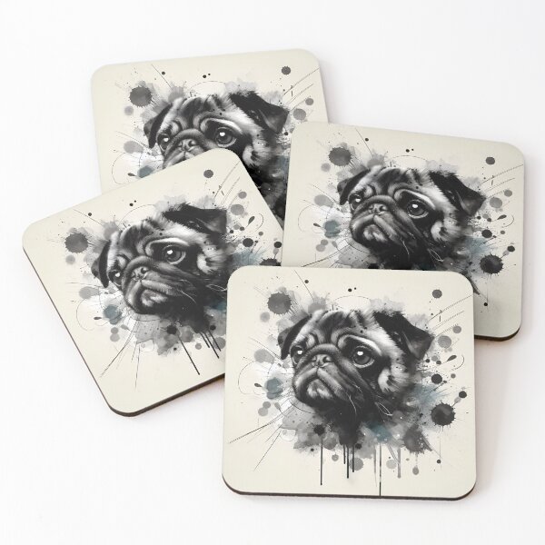 Artikelvorschau, Pug Illustration Magic entworfen und verkauft von PawspectCreate.