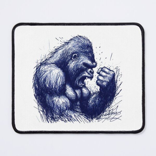 Item preview, Inked Gorilla Roar designed and sold by NickTaroDesign.