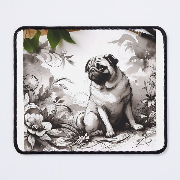 Artikelvorschau, Cartoonish Pug Delight entworfen und verkauft von PawspectCreate.