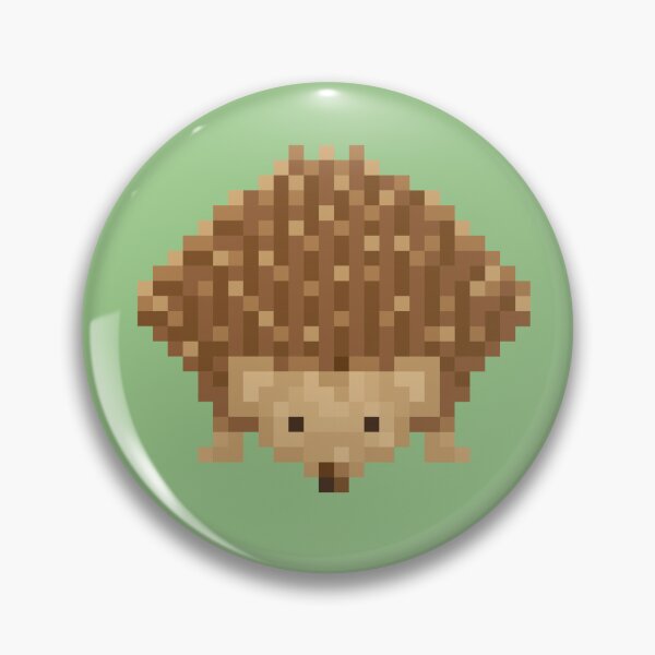 Artikelvorschau, Schützende Pixel-Igelfigur (grün) für das PINit-Brettspiel entworfen und verkauft von D-Vogt-Grafik.