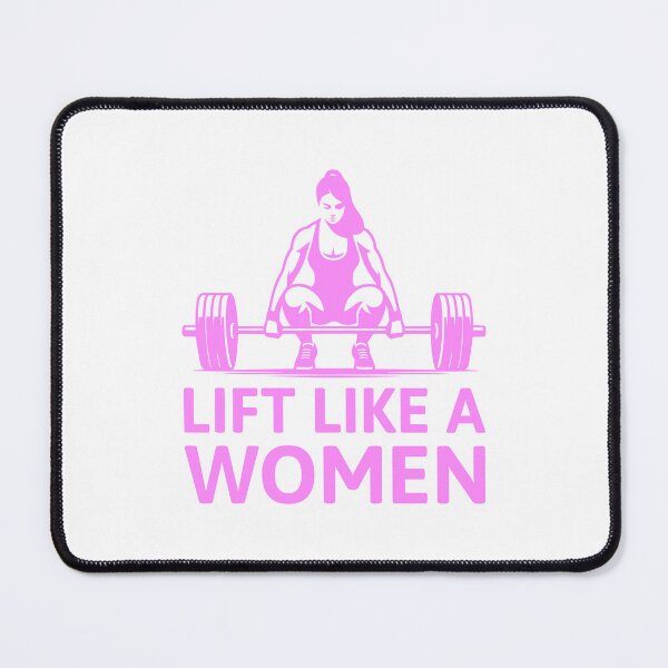 Item preview, Lift Like A Women! Pink Gym Girlie Deadlifting designed and sold by PMCreative.