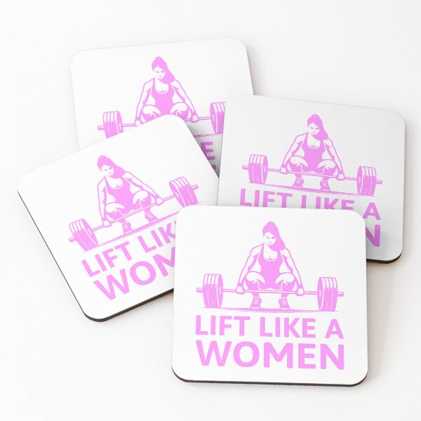 Item preview, Lift Like A Women! Pink Gym Girlie Deadlifting designed and sold by PMCreative.