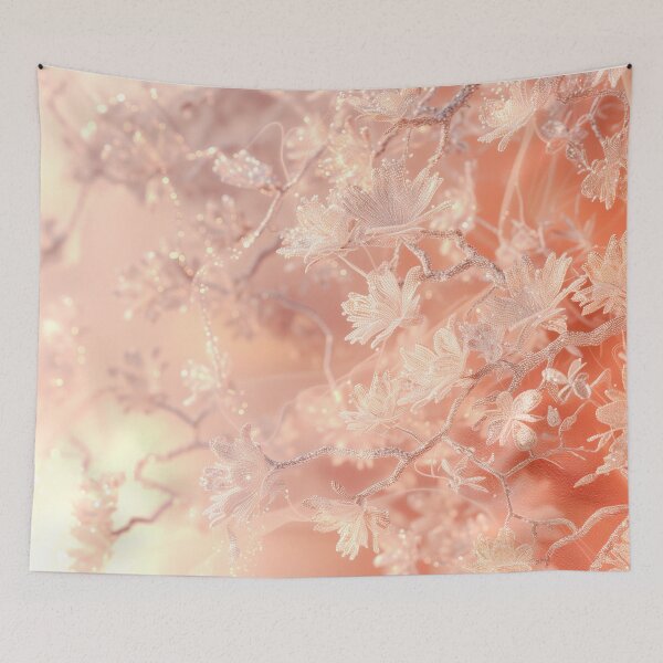 Item preview, Peach fuzz flowers texture designed and sold by Fantasyplus.