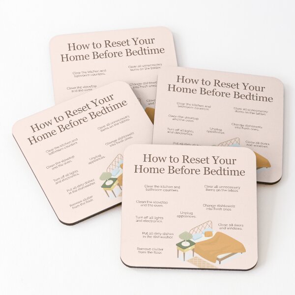 Item preview, How to Reset Your Home before Bedtime designed and sold by TheFocusedShop.