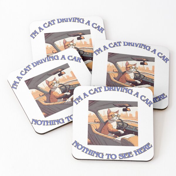 Item preview, I'm a cat driving a car 7 designed and sold by LorenzoArtZa.